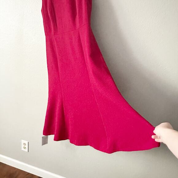 M.M. LaFleur Jane 1.0 Staccato Crepe Dress Women's Size 4 Color Hibiscus NEW - Picture 3 of 16